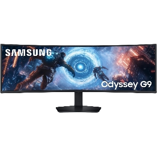 Монитор 49' Samsung Odyssey G9 S49FG916EIXCI VA 5120x1440, 144 Гц, 1 мс, 32:9, 350 кд/м², 2xHDMI 2.1, DP 1.4, 3.5 Jack, USB Hub (2x USB 3.0), FreeSync, изогнутый экран (1000R), черный