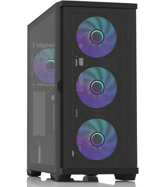 Компьютерный корпус ZALMAN Z10 DUO, ATX, BLACK, WINDOW, 2x3.5', 2x2.5', 2xUSB3.0, 1xUSB 3.1 Type-C, FRONT 3x120мм Infinity Mirror ARGb, REAR 1x120мм Infinity Mirror ARGb, replaceable front panel