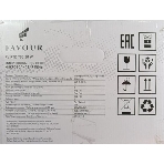Микроволновая печь FAVOUR FV RTD 700 20W белый, 20 л, 700 Вт, переключатели - кнопки, поворотные переключатели, фото2