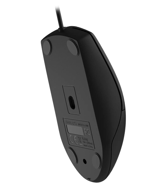 Мышь проводная A4Tech OP-330S черный, 1200 dpi, USB, кнопки - 3