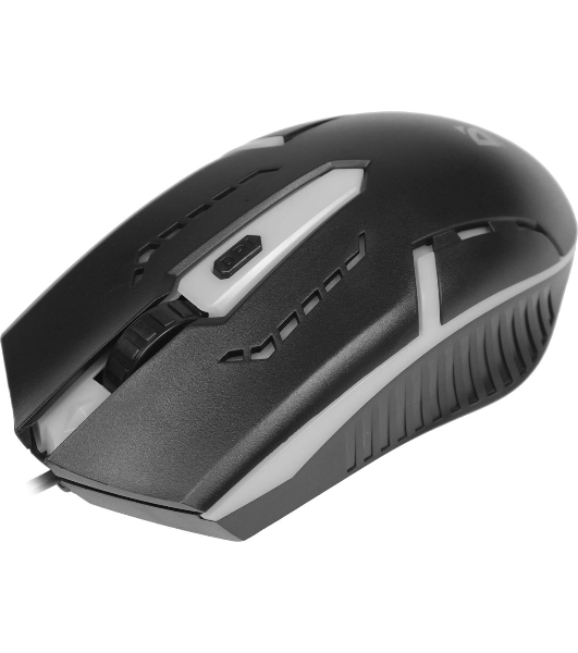 Мышь проводная Defender Hit MB-601 черный, 1200 dpi, USB, кнопки - 4
