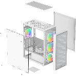 Компьютерный корпус Ocypus Gaммa C50 WH ARGB, MATX, USB 3.0*1+USB 2.0*2, FRONT 3x120мм ARGB, REAR 1x120мм ARGB, фото3