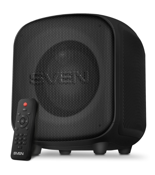 Портативная колонка SVEN PS-555, черный, 65 Вт (RMS), Bluetooth, USB, microSD, пульт