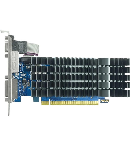 Видеокарта Asus PCI-E GT710-SL-2GD5-BRK-EVO NVIDIA GeForce GT 710 2Gb 64bit GDDR5 954/5012 DVIx1 HDMIx1 CRTx1 HDCP Ret low profile