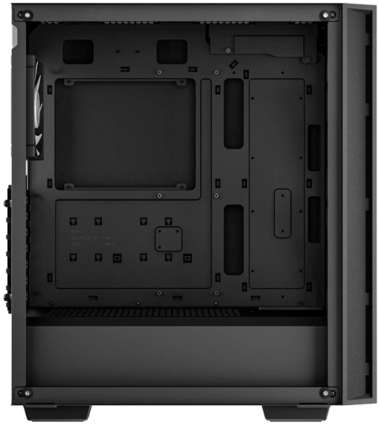Компьютерный корпус Deepcool MATREXX 55 V4 без БП, боковое окно (закаленное стекло), 3xARGb LED 140мм вентилятора спереди, 1xARGb LED 120мм вентилятор сзади, черный, ATX