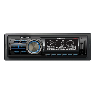 Автомагнитола Soundmax SM-CCR3168B, 1 DIN, Bluetooth, USB Type-A, AUX, пульт ДУ