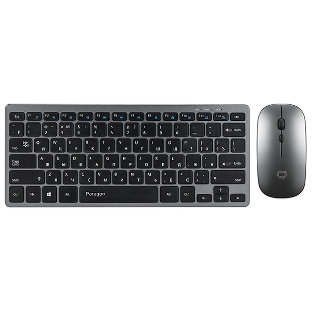 Комплект клавиатура+мышь Qumo Paragon K15/M21 беспроводной, USB, 1600 DPI, черный
