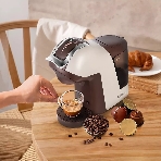Кофеварка капсульная Kitfort КТ-7448 коричневый/бежевый, исп. кофе - капсулы/молотый, 1 л, 1400 Вт, 19 Бар., фото8