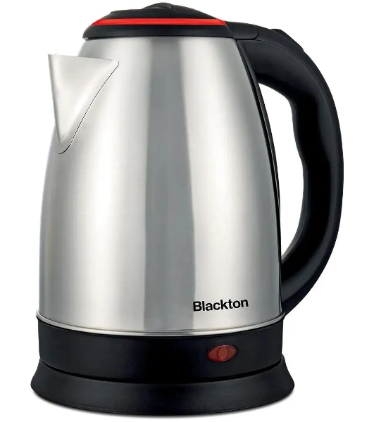 Электрочайник Blackton Bt KT1810S сталь-красный, 1.8 л, 1850 Вт, скрытый нагревательный элемент