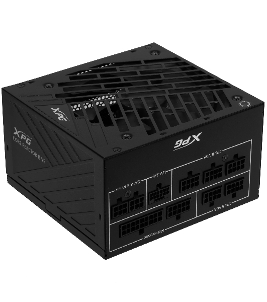 Блок питания ADATA COREREACTORIIVE750G-BKCEU, 750Вт, 80 PLUS Gold, 120мм, модульный, черный