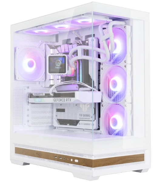Компьютерный корпус ZALMAN P40 NAMU, ATX, белый, WINDOW, WOODEN ELEMENTS, 2xCombo(2.5” or 3.5”), 1xUSB TYPE-C, 2xUSB 3.0, SIDE 3x120мм ARGB, REAR 1x120мм ARGB