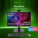 Моноблок Digma Pro Vision 23.8' Full HD Ryzen 3 5425U (2.7) 8Gb SSD 256Gb RGr CR Windows 11 Pro Eth WiFi BT 90W клавиатура мышь Cam черный 1920x1080, фото22