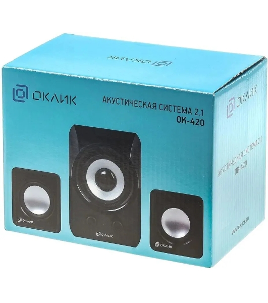 Акустическая система Oklick OK-420 2.1 черный 11Вт
