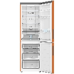 Холодильник Haier C2F636CORGU1 оранжевый двухкамерный 256/108 л морозилка снизу, No Frost, фото2