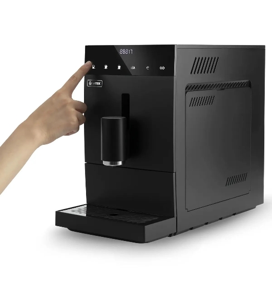 Кофемашина автоматическая Vitek Metropolis VT-8700 черный, зерновой кофе, 1.2 л, 1350 Вт, 20 Бар