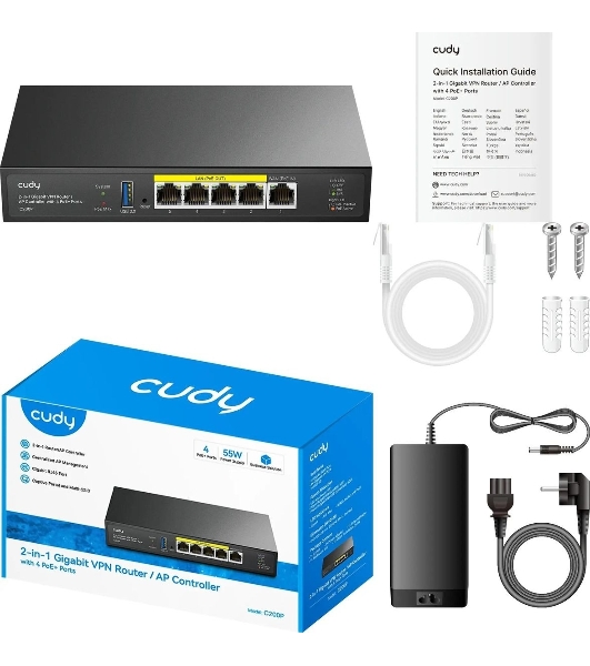 Контроллер Cudy C200P 10/100/1000BASE-TX