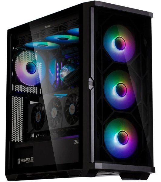 Компьютерный корпус ZALMAN Z10 DUO, ATX, BLACK, WINDOW, 2x3.5', 2x2.5', 2xUSB3.0, 1xUSB 3.1 Type-C, FRONT 3x120мм Infinity Mirror ARGb, REAR 1x120мм Infinity Mirror ARGb, replaceable front panel