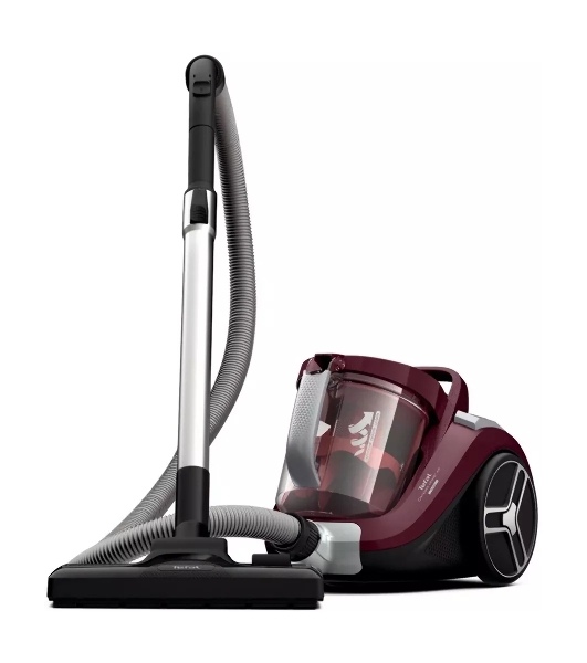 Пылесос Tefal Compact Power XXL TW4873EA малиновый/черный, 550 Вт, уборка сухая, пылесборник контейнер 2.5 л