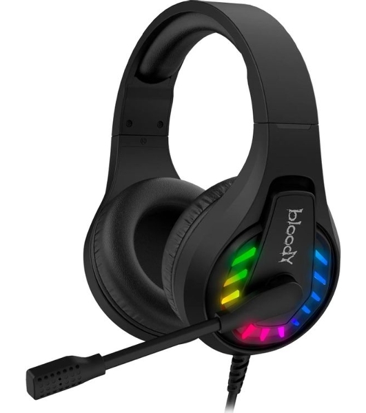 Гарнитура Bloody G230P чёрный, проводная, USB, подсветка