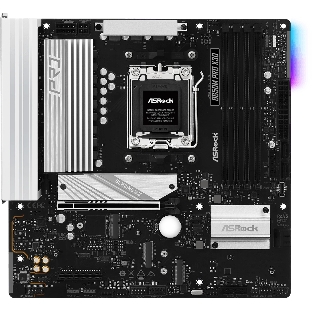 Материнская плата ASRock B650M Pro X3D, AM5, AMD B650, 4xDDR5, 4xSATA, 3xM.2, 1xPCIe 5.0 x16, 1xPCIe 4.0 x4, 1xHDMI, 1xDP, 1x2.5Gb LAN, 1xUSB-C 10Gbps, 1xUSB-A 10Gbps, 2xUSB-A 5Gbps, 4xUSB-A 2.0, 3x3.5 мм, 7.1, mATX