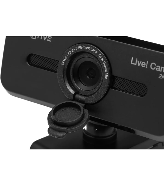 Веб-камера Creative Live! Cam Sync V3 2560x1440, 30 кадр/с, USB, микрофон, шторка приватности, автофокус, крепление на мониторе