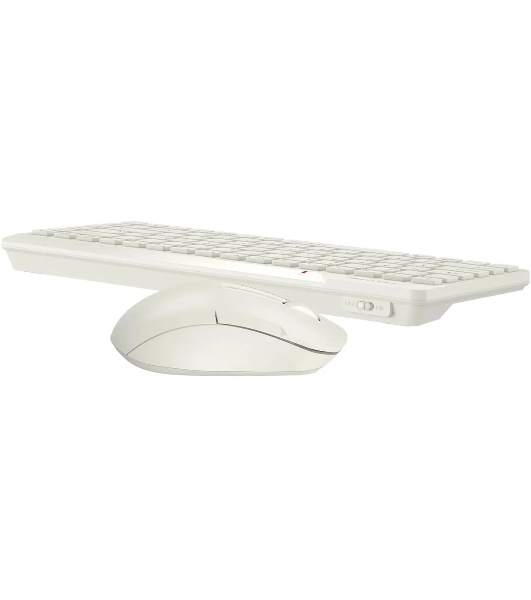 Комплект клавиатура+мышь A4Tech FStyler FG2200 Air2 беспроводной, USB, 1200 DPI, бежевый