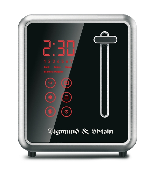 Тостер Zigmund & Shtain ST-100 нержавеющая сталь, 1000 Вт, 2 слота