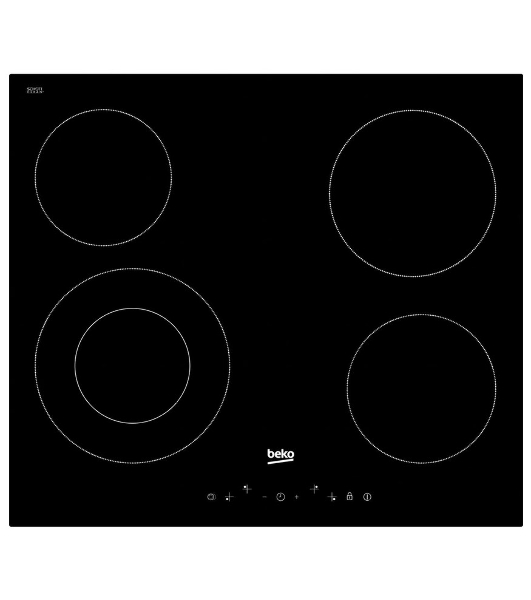 Встраиваемая электрическая варочная панель Beko HIC 64402 T, черный