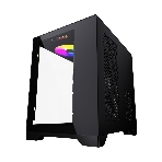 Компьютерный корпус Powercase Vision Micro, Black, Tempered Glass, 4х 120мм 5-color fan, черный, mATX (CVBM-L4), фото2