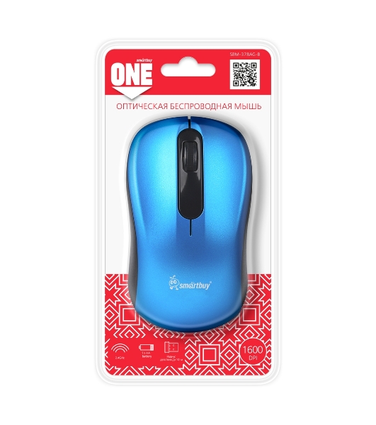 Мышь беспроводная Smartbuy ONE 378 синяя (SBM-378AG-B)