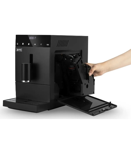 Кофемашина автоматическая Vitek Metropolis VT-8700 черный, зерновой кофе, 1.2 л, 1350 Вт, 20 Бар