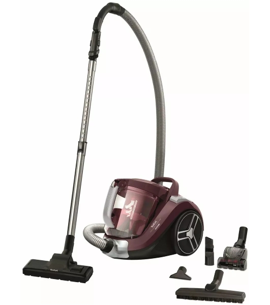 Пылесос Tefal Compact Power XXL TW4873EA малиновый/черный, 550 Вт, уборка сухая, пылесборник контейнер 2.5 л