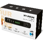Приставка для цифрового ТВ Hyundai H-DVB520 черный, DVB-T2, DVB-T, DVB-C, HDMI, USB 2.0 х2, фото2