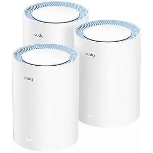 Бесшовный Mesh роутер Cudy M1200(3-Pack) AC1200 10/100BASE-TX белый (упак.:3шт)