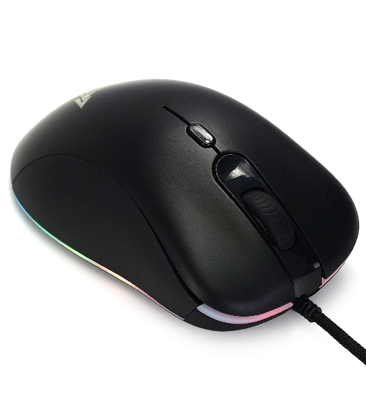 Мышь проводная Crown CMGM-904 черный, 7000 dpi, USB, кнопки - 7