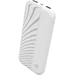 Портативный аккумулятор MORE CHOICE (4620202552907) PB25-10 белый - 10000mAh 2USB, фото 1