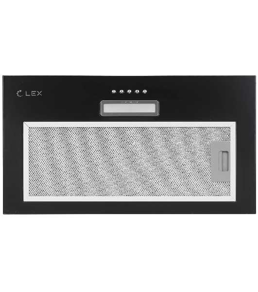 Вытяжка встраиваемая LEX GS Bloc LIGHT 600 черный, 53 см, 500 куб. м/ч, 44 дБ