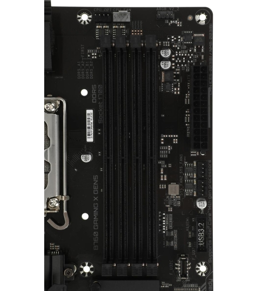 Материнская плата Gigabyte B760 GAMING X GEN5, LGA1700, Intel B760, 4xDDR5, 4xSATA, 3xM.2, 1xPCIe 5.0 x16, 2xPCIe 3.0 x1, 1xHDMI, 1xDP, 1x2.5Gb LAN, 1xUSB-C 5Gbps, 1xUSB-A 10Gbps, 1xUSB-A 5Gbps, 5xUSB-A 2.0, 6x3.5 мм, 7.1, ATX