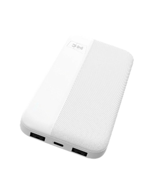 Портативный аккумулятор MORE CHOICE (4620202552907) PB25-10 белый - 10000mAh 2USB