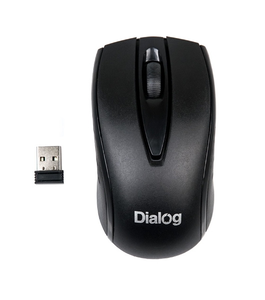 Мышь беспроводная Dialog Comfort MROC-17U черный, 1200 dpi, радиоканал, USB, кнопки - 3
