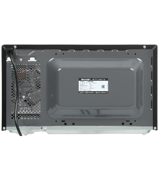 Микроволновая печь Sharp R2852RK черный/серебристый, 20 л, 800 Вт, переключатели - кнопки, поворотный механизм