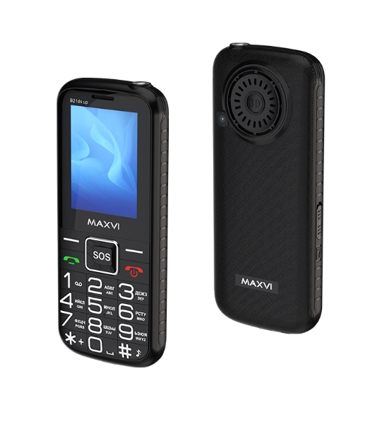 Мобильный телефон Maxvi B21ds up черный