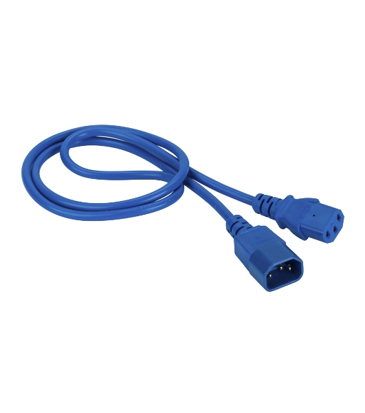 Шнур питания Lanmaster LAN-PP13/14-10-BL C13-С14 проводник.:3x0.75мм2 10м 220В 10А синий