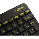 Комплект клавиатура+мышь Logitech MK240 Nano беспроводной, USB, 1000 DPI, чёрный, фото13