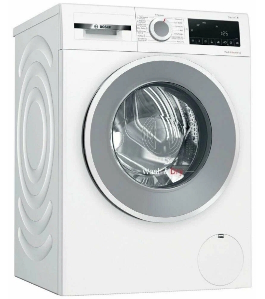 Стирально-сушильная машина Bosch WNA144VLSN белый, загр.фронтальная, макс.: 9 кг, 1400 об/мин, класс: Е