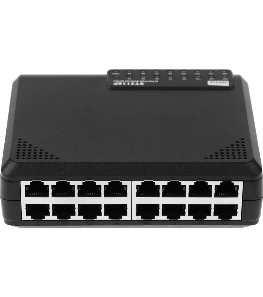 Коммутатор Netis ST3116P неуправляемый настольный 16x10/100