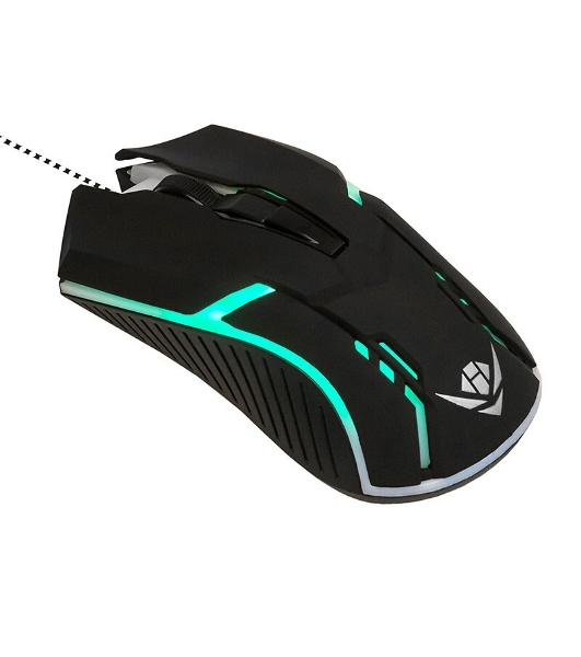 Комплект клавиатура+мышь Nakatomi KMG-2305U проводной, USB, 1600 DPI, черный