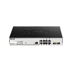Коммутатор D-Link DGS-1210-10P/ME/B1A, 8×1 Гбит/с + 2×1 Гбит/с SFP, управляемый, фото 1