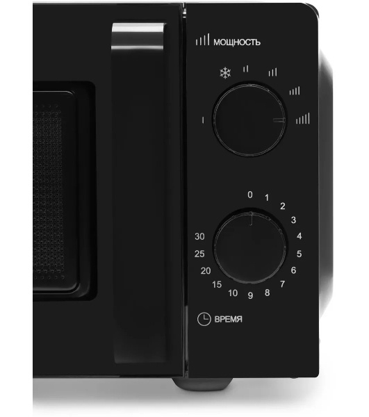 Микроволновая печь Starwind SMW4520 черный, 20 л, 700 Вт, пеключатели - поворотный механизм