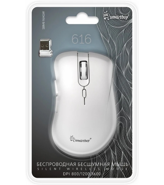 Мышь беспроводная Smartbuy (SBM616AGW) 616AG белый